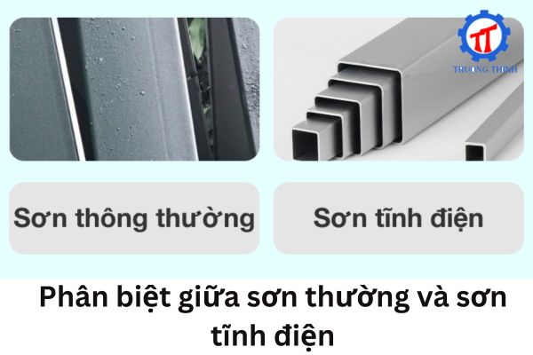 Phân biệt giữa sơn thường và sơn tĩnh điện