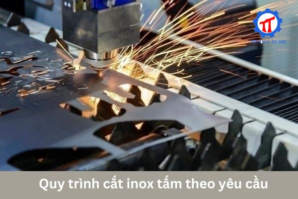The process of cutting stainless steel sheets to order