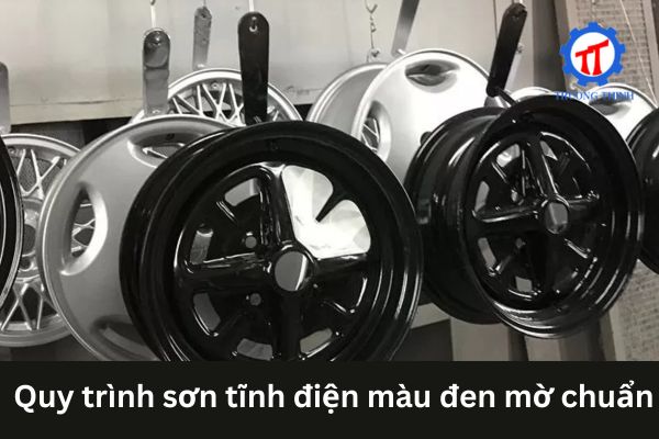 Standard process for matte black powder electrostatic painting