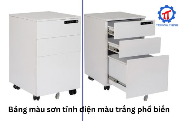 Bảng màu sơn tĩnh điện màu trắng phổ biến