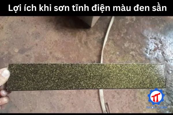 Lợi ích khi sơn tĩnh điện màu đen sần