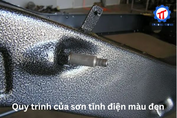 Quy trình của sơn tĩnh điện màu đen