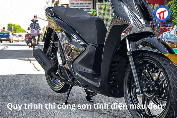 Quy trình thi công sơn tĩnh điện màu đen