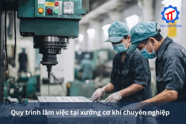 Quy trình làm việc tại xưởng cơ khí chuyên nghiệp