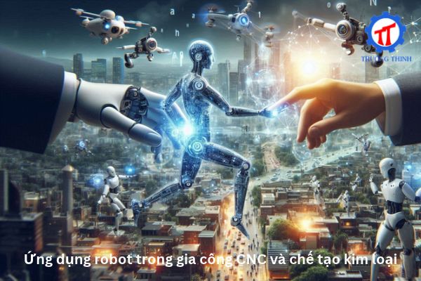 Ứng dụng robot trong gia công CNC và chế tạo kim loại