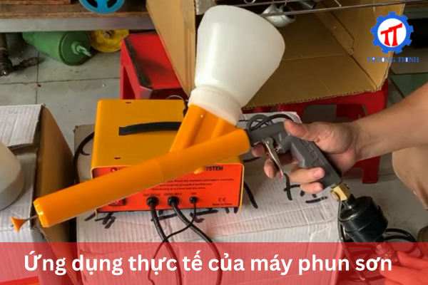 Ứng dụng thực tế của máy phun sơn